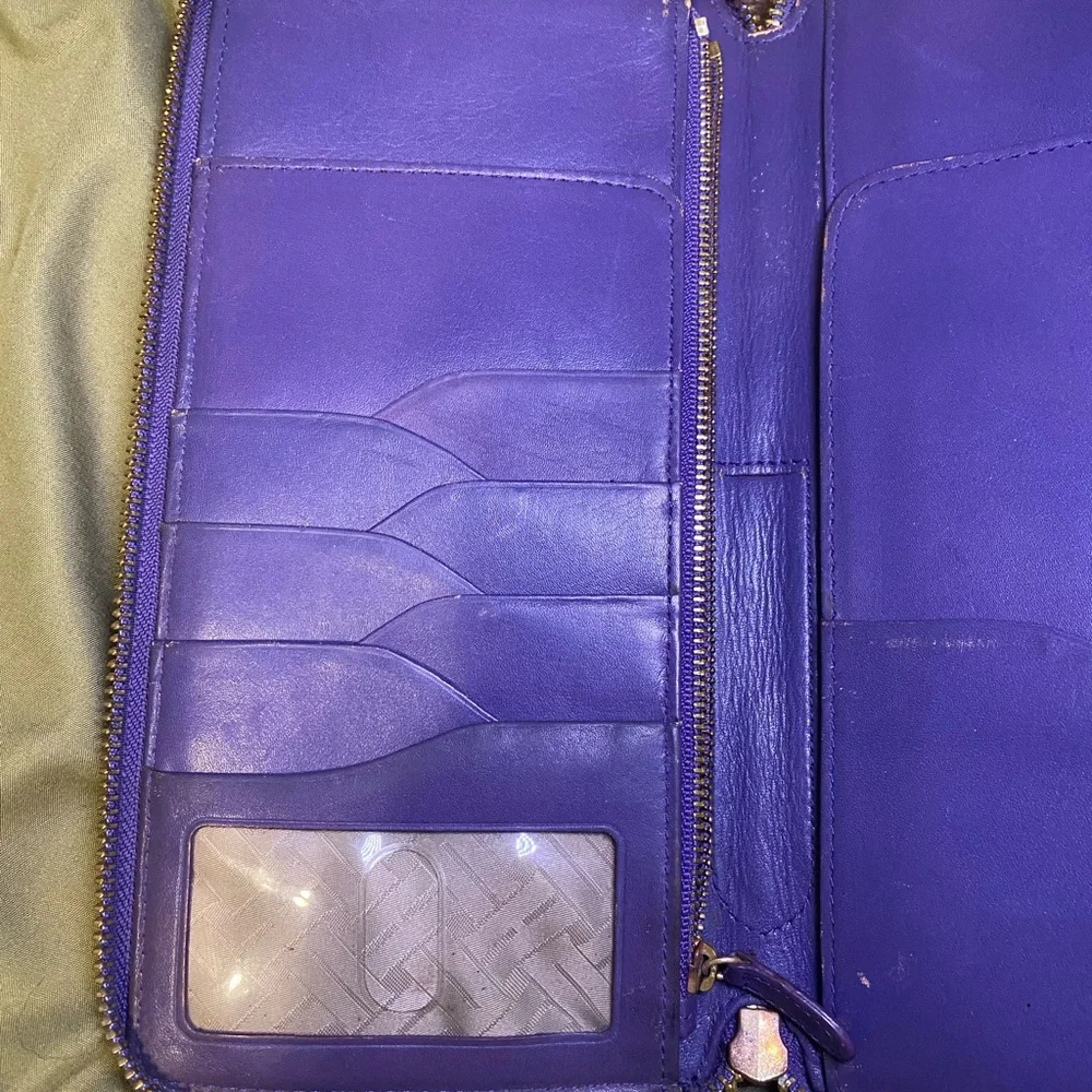Cole Haan Purple Continental Wallet - Picture 6 of 7